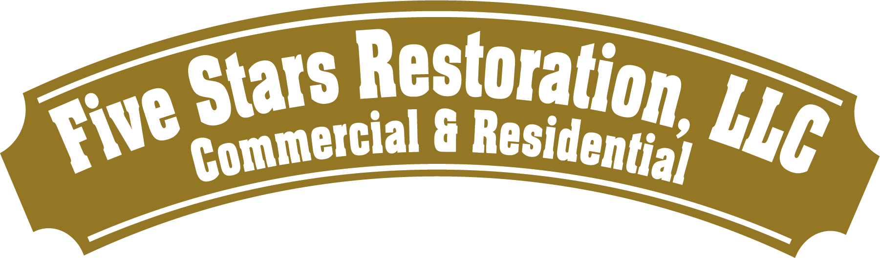 Five Stars Restoration Logo - Commercial and Residential Water Damage Restoration